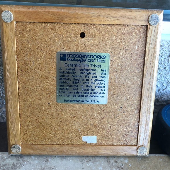 Vintage Southwest Ceramic Tile Trivet Wall Hanging Native American Made In USA - Picture 2 of 6